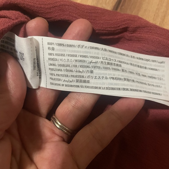 Abercrombie & Fitch Women's burgandy Wide Leg Pants & Top Set Sz S - Picture 10 of 11